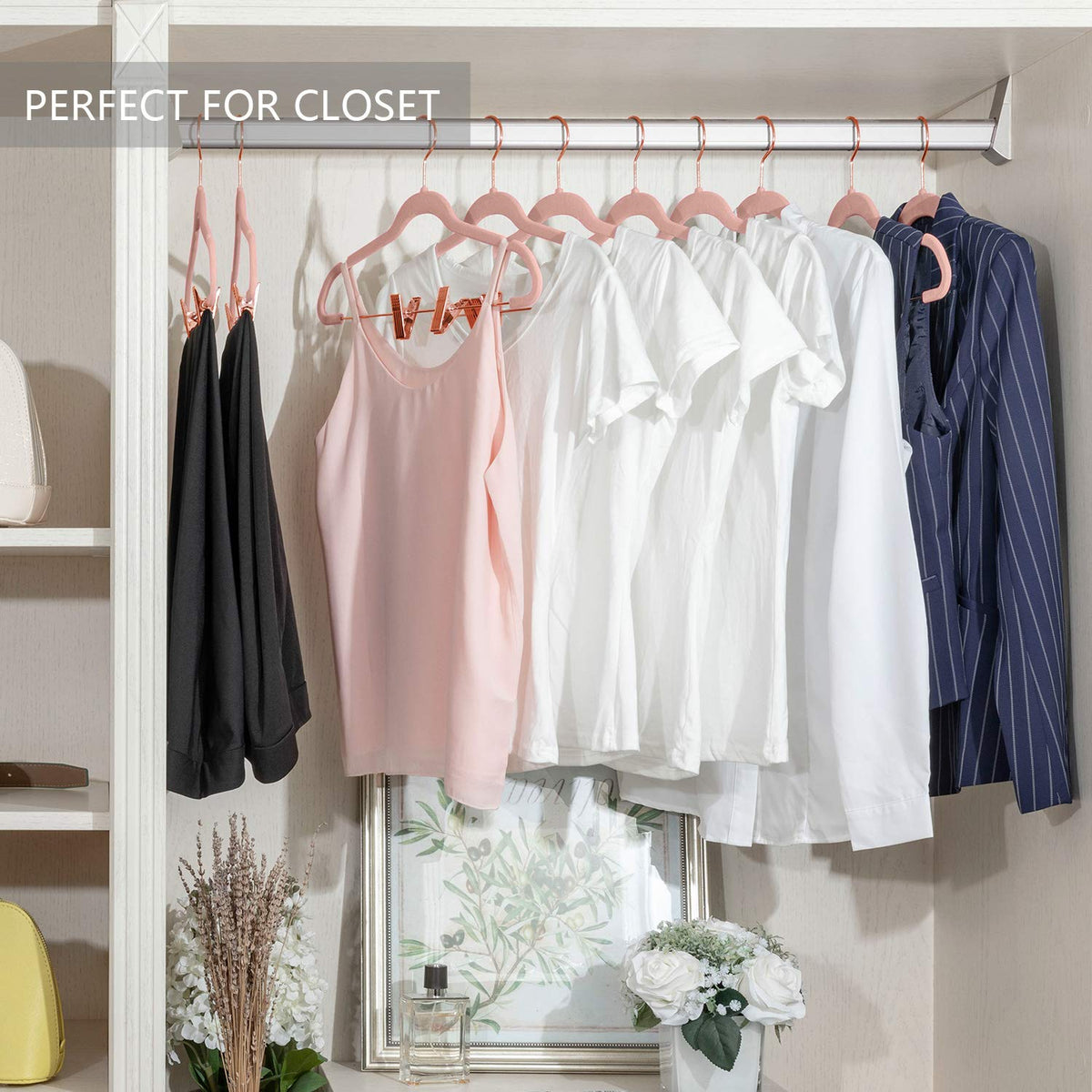 MIZGI dorm-room essentials hangers ideal for student closets
