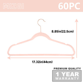 MIZGI blush-pink finish adds a stylish touch to any closet.
