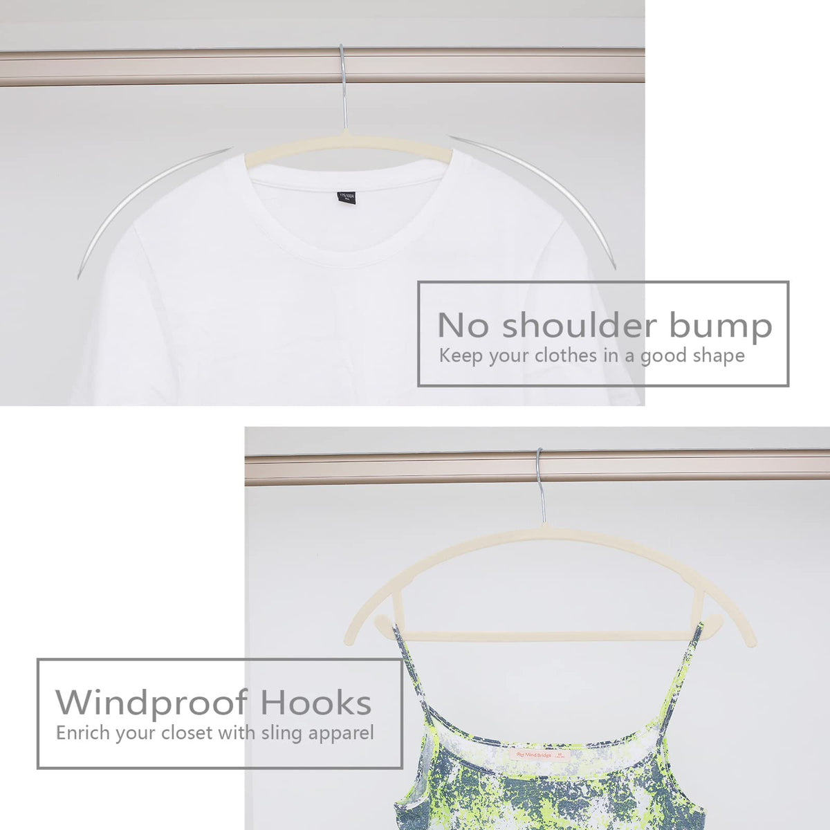 MIZGI natural shoulder contour supports shape without creasing.