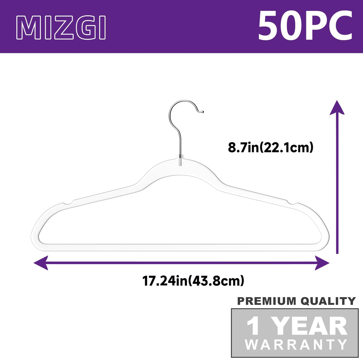 MIZGI non-slip notches secure straps and delicate pieces.