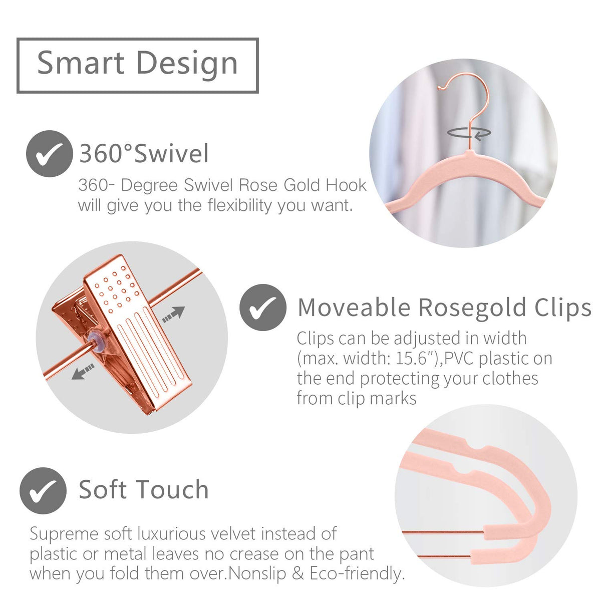MIZGI non-slip velvet finish prevents creasing and slipping on fabrics