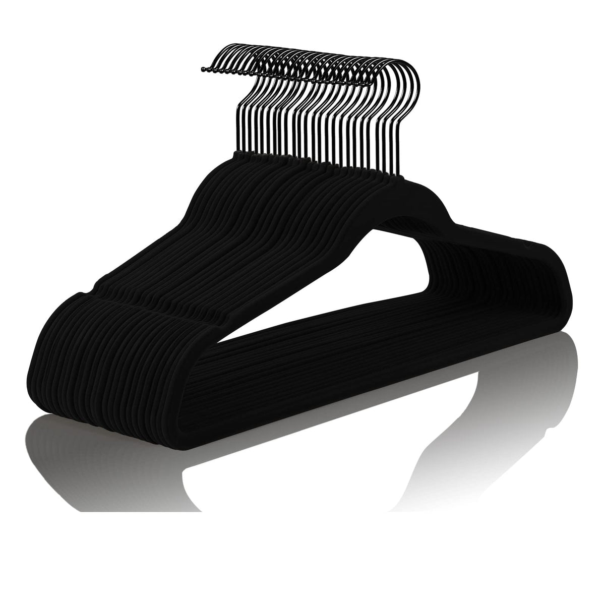MIZGI velvet hangers full product pack for organized closets and space saving