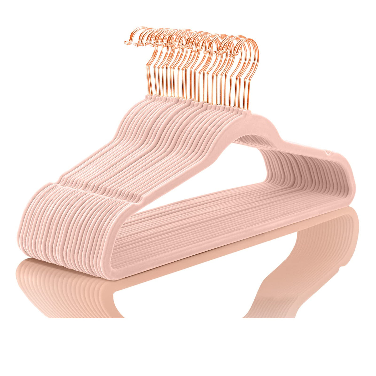 MIZGI premium velvet hanger pack showing non-slip grip for garments