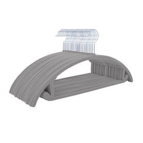 MIZGI Premium Velvet Hangers provide organized closets with 50-pack convenience.