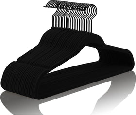 MIZGI Premium Velvet Hangers 60-pack for organized closets.