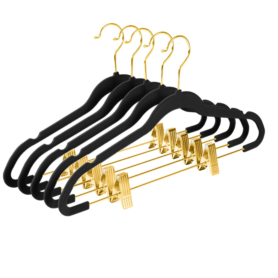 MIZGI velvet pants hangers pack of 20 with slim profile for clutter-free closets