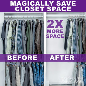 MIZGI Space-saving design maximizes closet capacity.