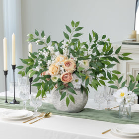 mizii greenery stems wedding arch decor with flexible wire stems