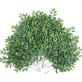 mizii Italian ruscus artificial greenery stem 20 inches ideal for centerpieces and arches