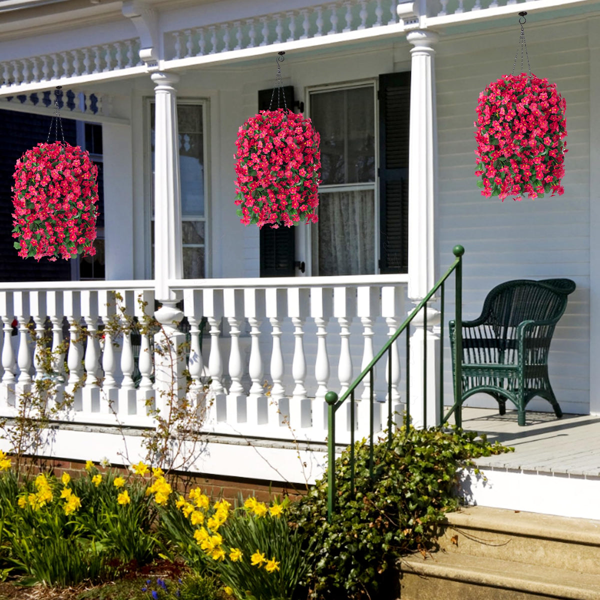 MJFloria all-season faux flowers bring seasonal charm to indoors or outdoors.