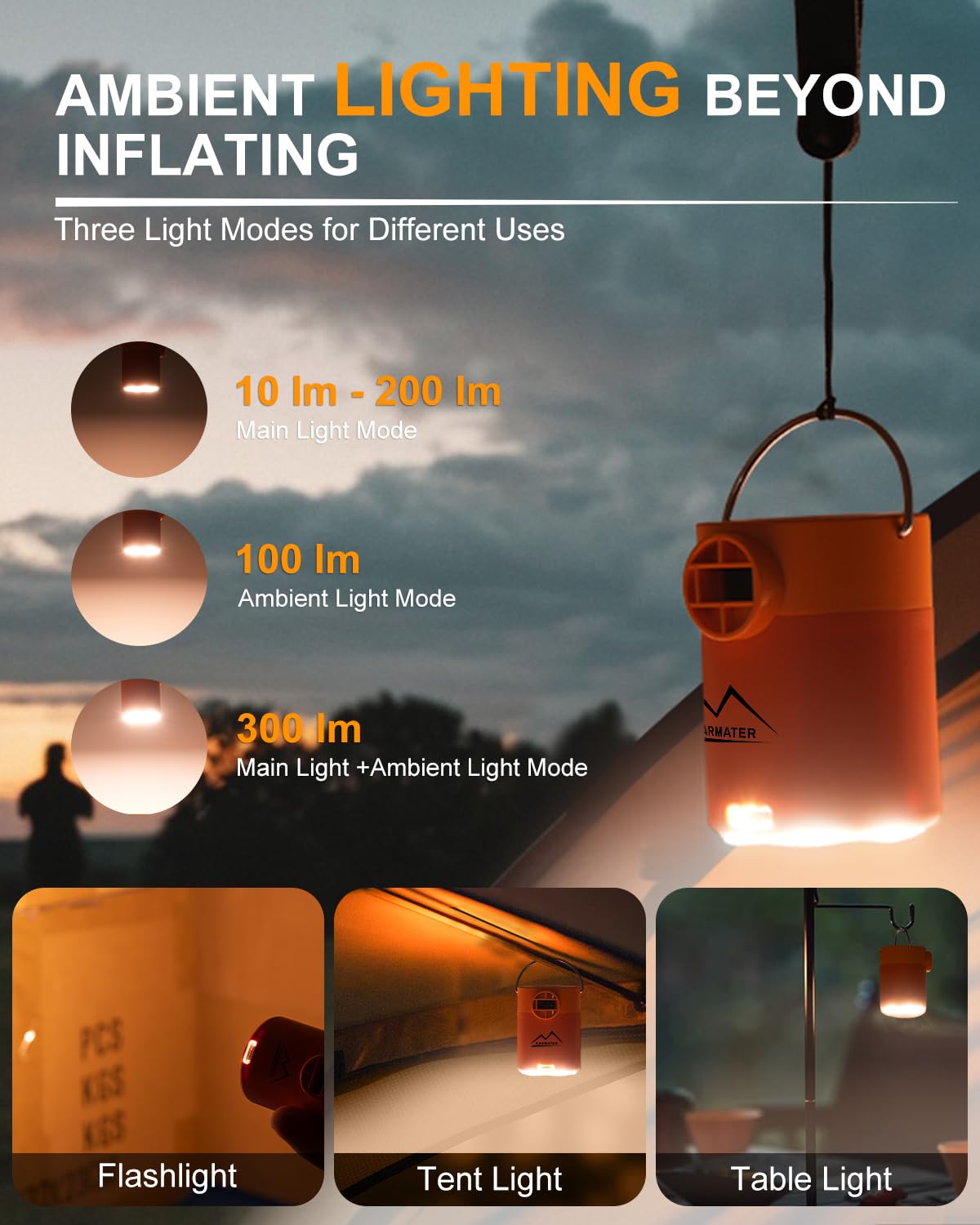 MKARMATER multi-use inflator and deflator streamlines travel organization.