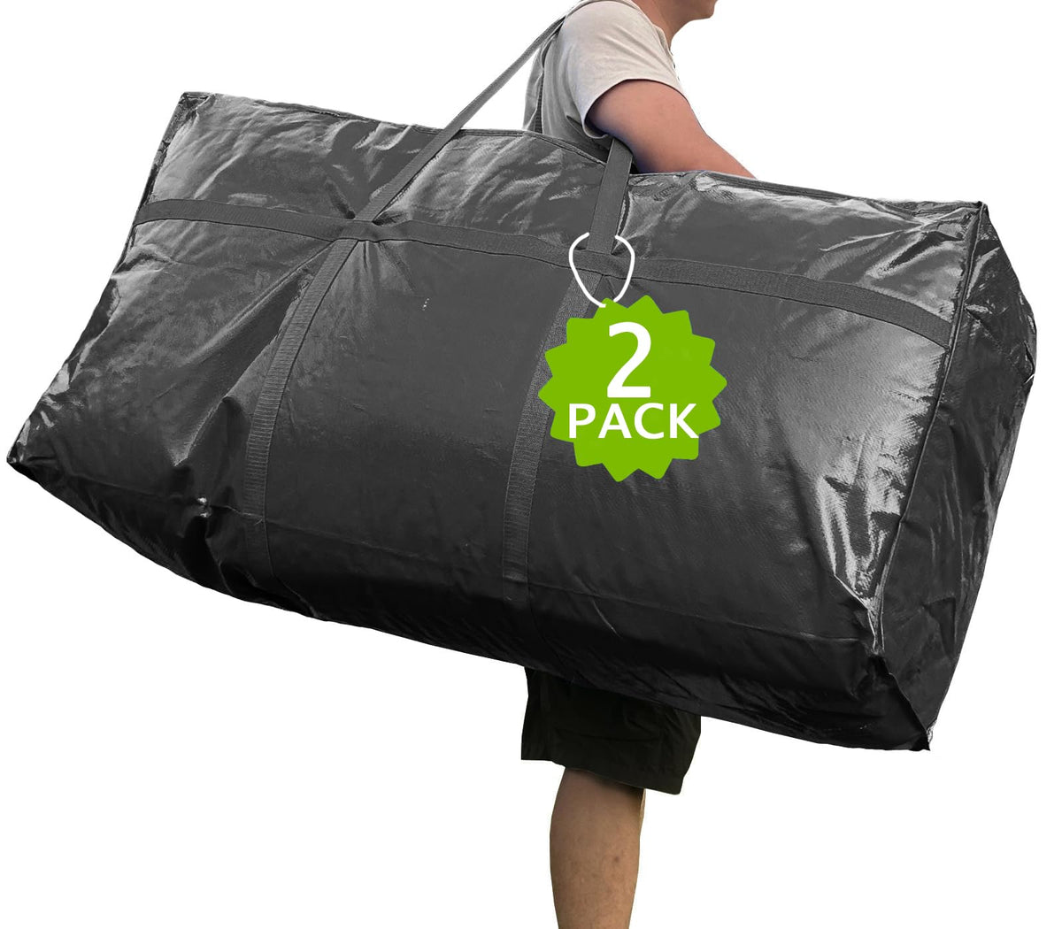 MKOKYD 66 gallon storage bag with zipper for easy large-item access during moving
