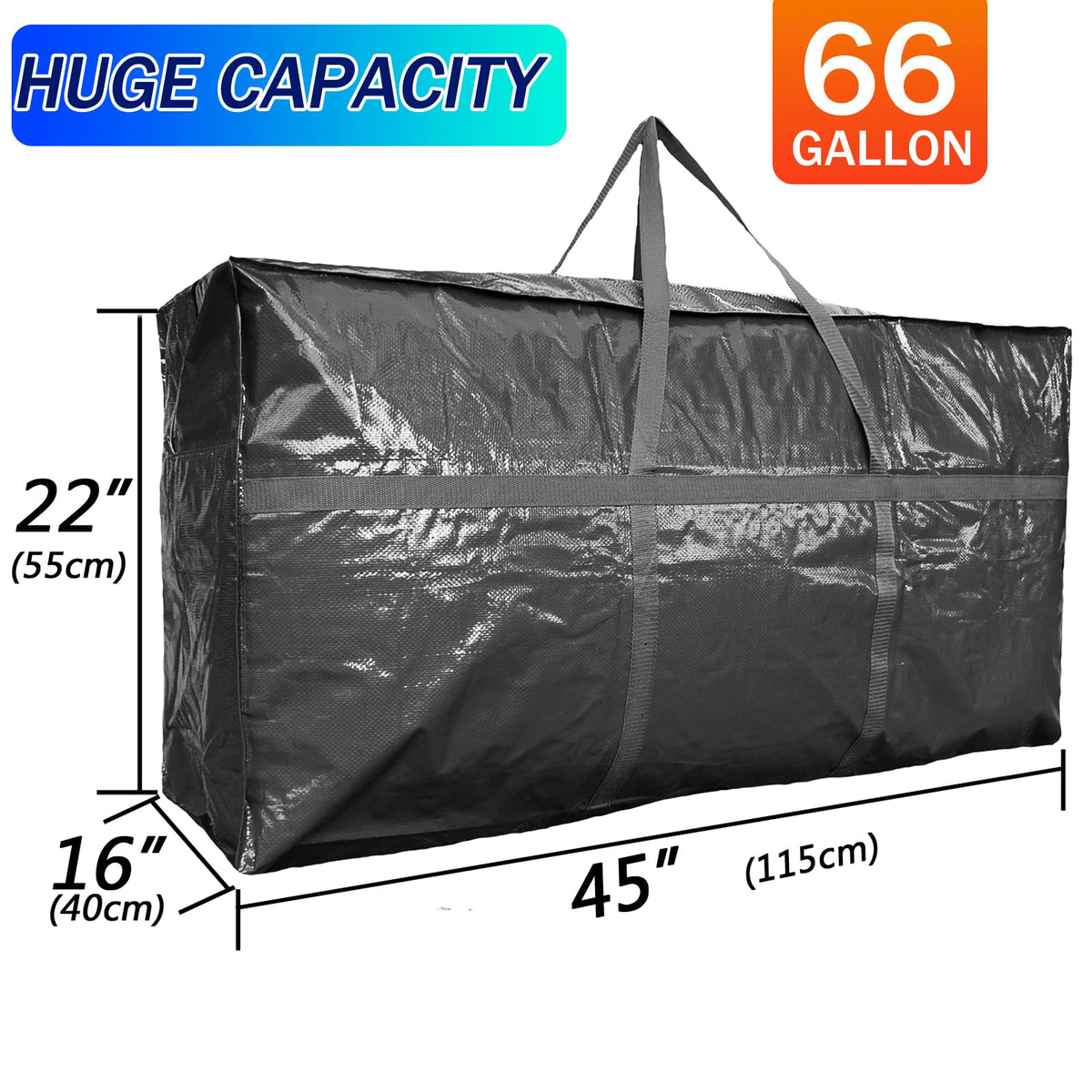 MKOKYD extra-large storage bag with top-opening for effortless loading