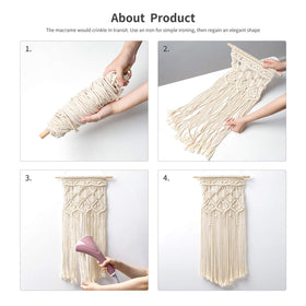 Mkono cotton cord wall art complements nurseries and bedrooms