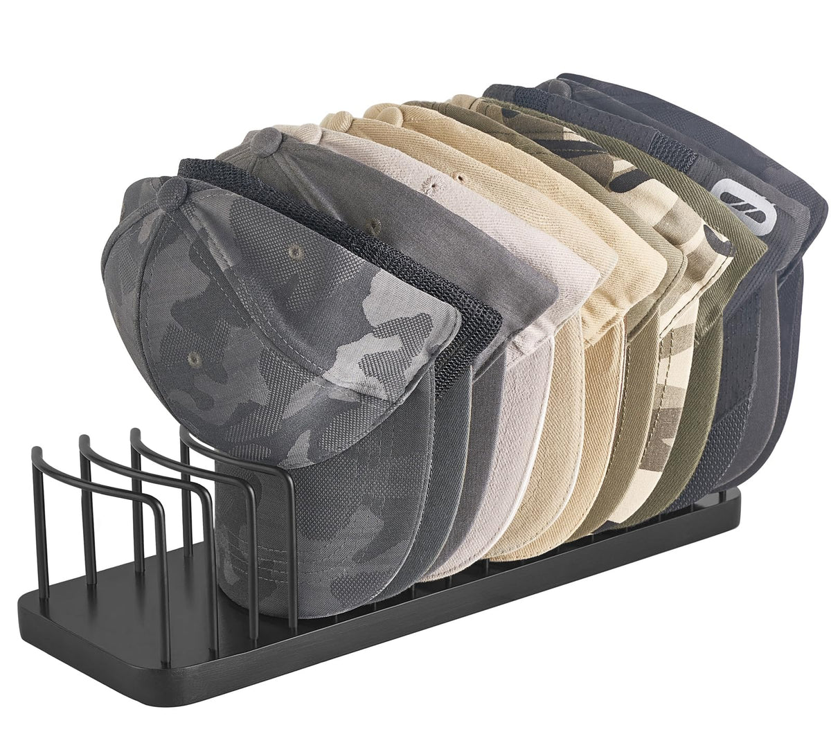 Mkono hat organizer 15-cap display on desk for easy access