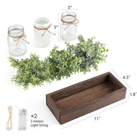 Mkono kitchen utensil jar organizer blends storage with rustic style