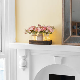 Mkono versatile decor uses with jars and wood box for home styling