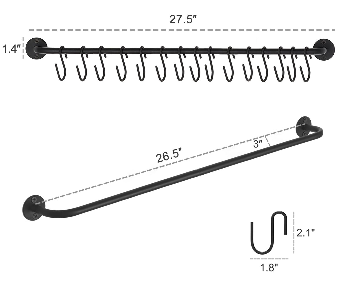 Mkono wall hat rack 2-pack features ample storage for caps and more.