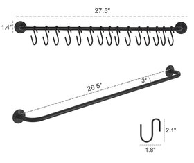 Mkono wall hat rack 2-pack features ample storage for caps and more.