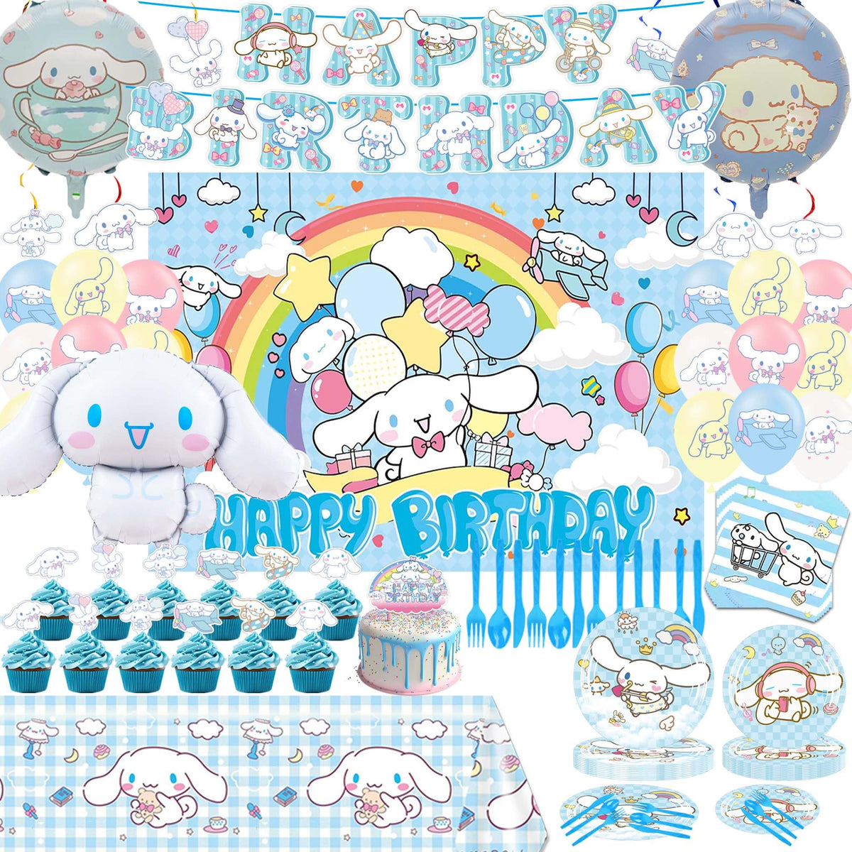 MLEDUY birthday banner anchors the theme and boosts photo-worthy setups.