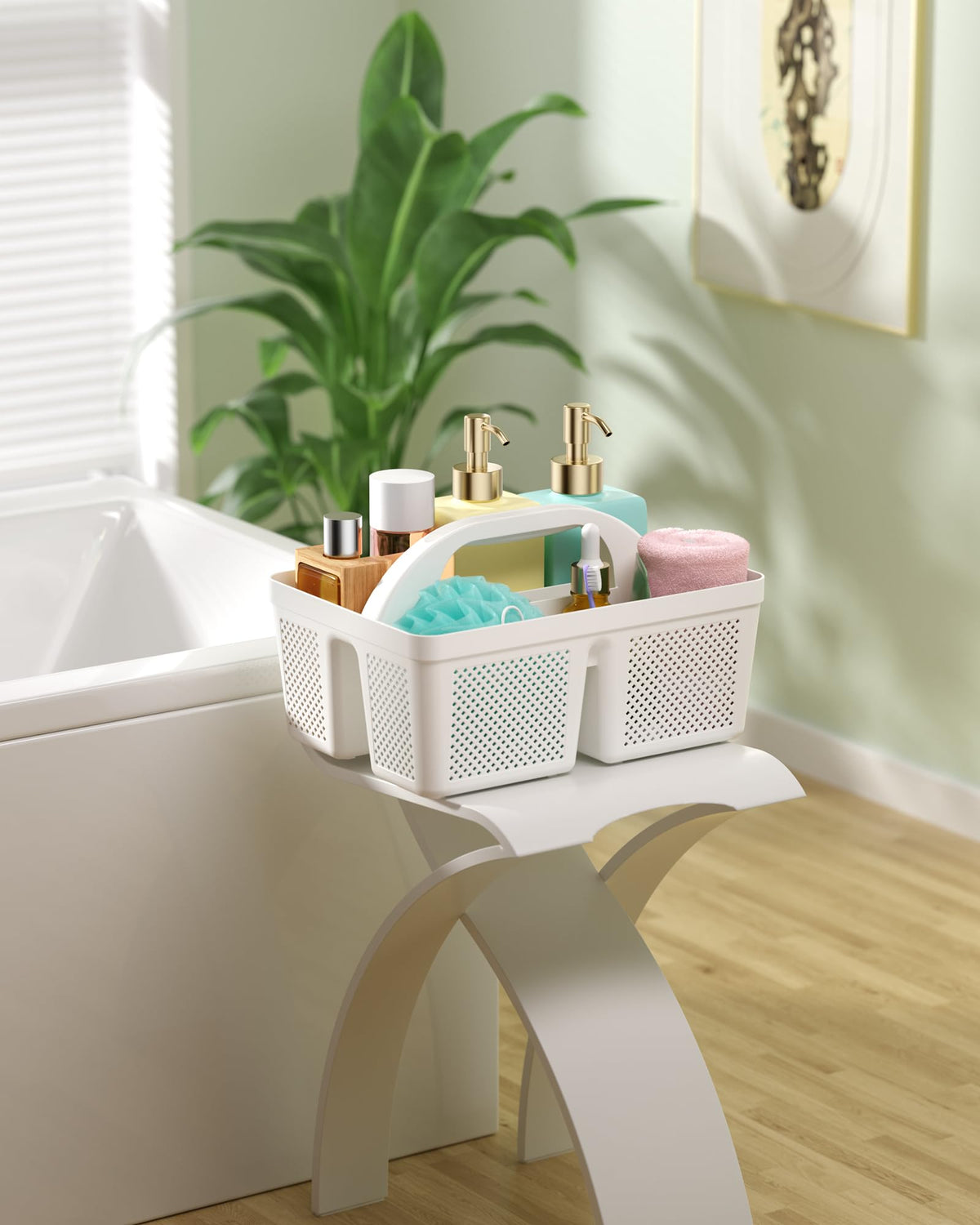 MLIKLU multipurpose organizer helps tidy bathrooms, kitchens, dorms, and offices.