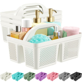 MLIKLU shower caddy with handle offers portable storage for toiletries and beauty products.