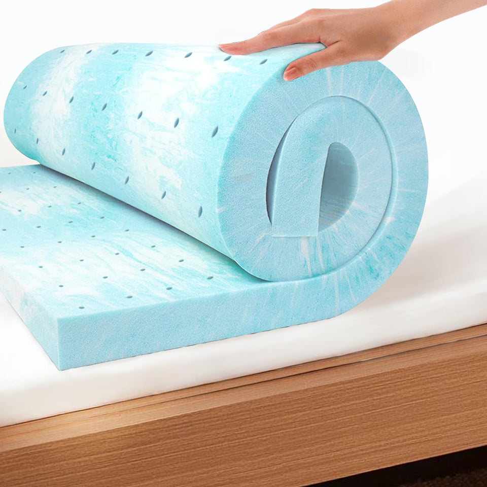 MLILY EGO Topper 2-inch memory foam close-up showing contour support and comfort