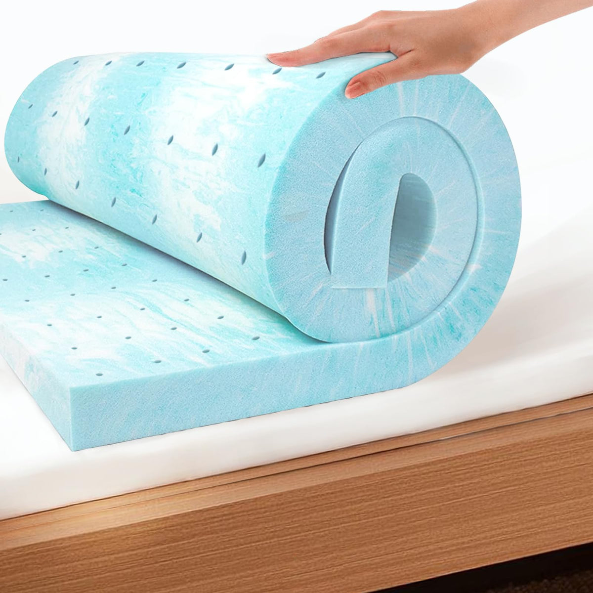 MLILY EGO Topper in a box, ready for quick setup and a refreshed sleep surface