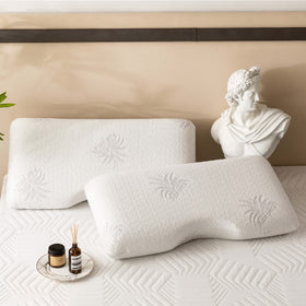 MLILY EGOHOME Aloe Vera pillowcase close-up emphasizing breathable moisture-wicking fabric