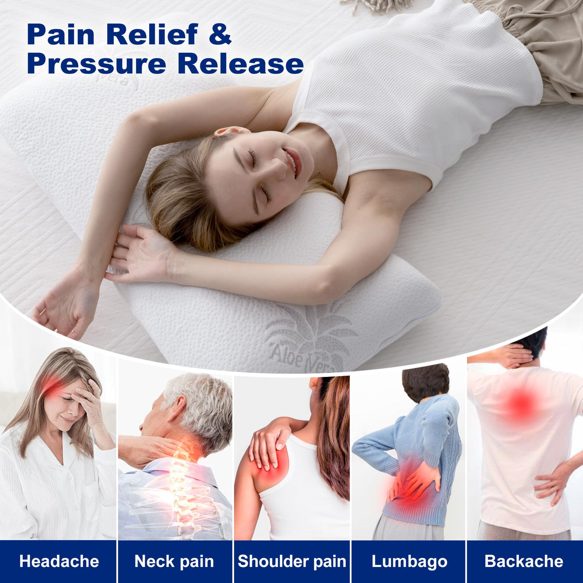 MLILY EGOHOME neck and shoulder support close-up during rest to ease tension