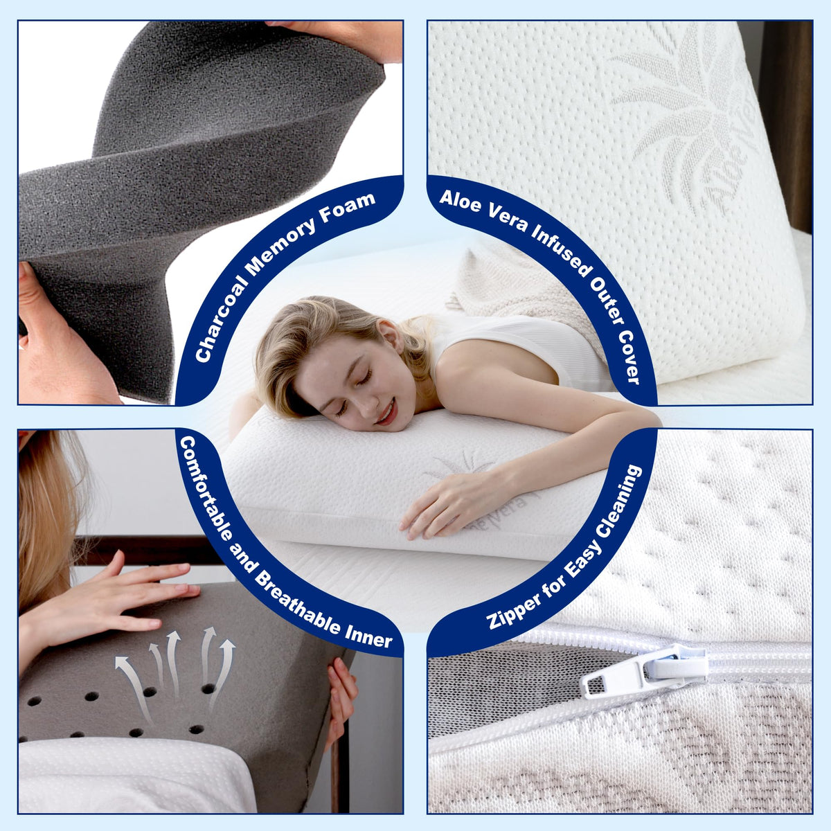MLILY EGOHOME side sleeper usage scene showing versatile support in multiple sleeping positions