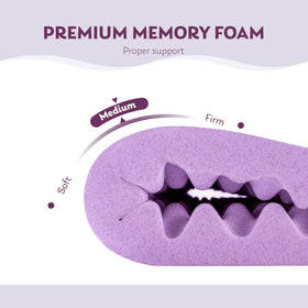 MLILY gel-infused memory foam topper with lavender scent promotes a calming sleep environment.