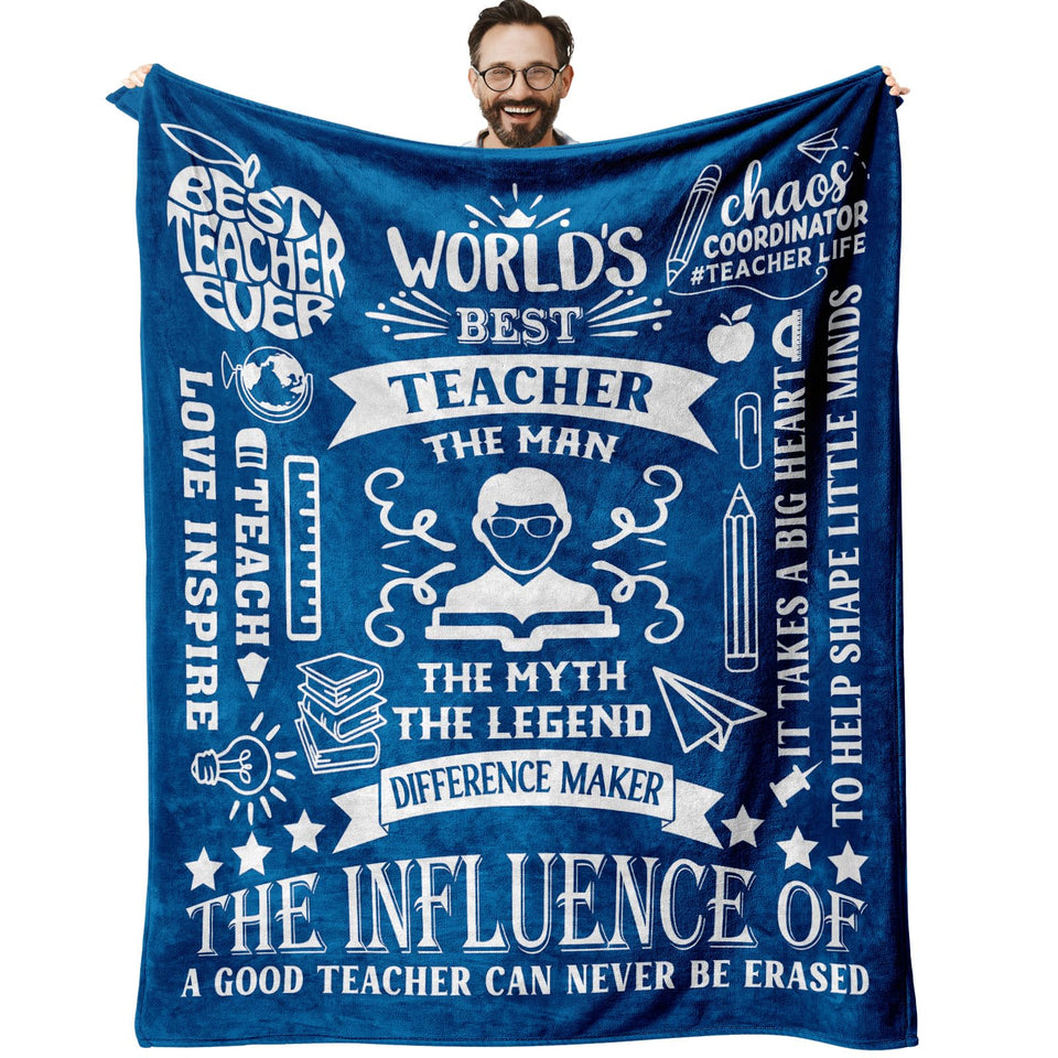 Mlkdcid teacher blanket with apple pattern offers warm study-time comfort