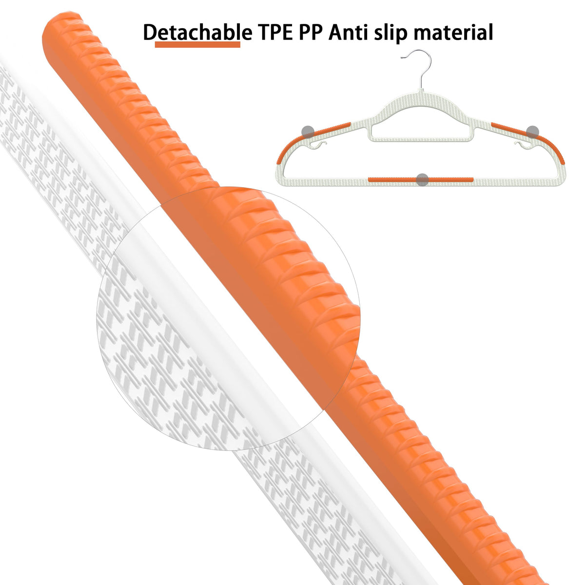 MLKJHHI 360-degree swivel hook enables flexible closet layout.