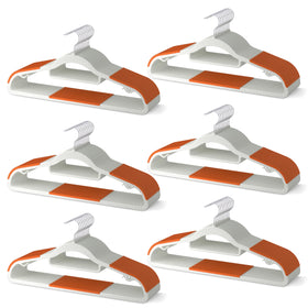 MLKJHHI 60-pack heavy-duty hangers with ultra-slim profile for space-saving closets.