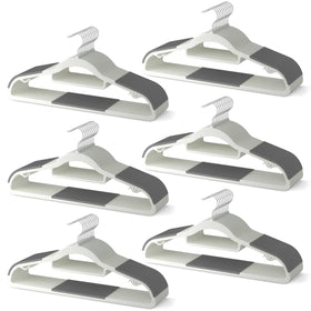 MLKJHHI heavy-duty hanger with non-slip rubber pads for secure fabric grip.