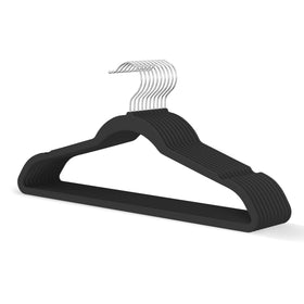 MLKJHHI black velvet hanger provides secure non-slip garment support.