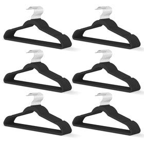 MLKJHHI black velvet hangers 60-pack for organized closets and non-slip storage.