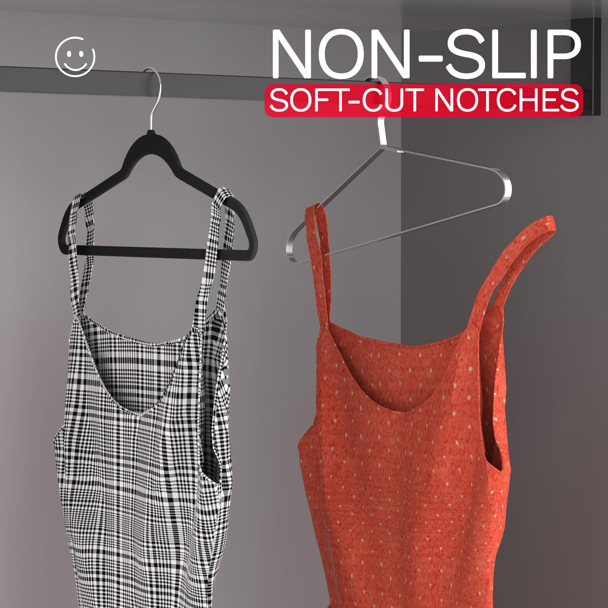 MLKJHHI ultra-thin profile helps maximize closet capacity.