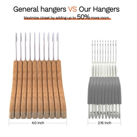 MLKJHHI durable hangers resist bending for coats and suits.