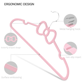 MLKJHHI durable ABS plastic kids hanger in pink suitable for daily use