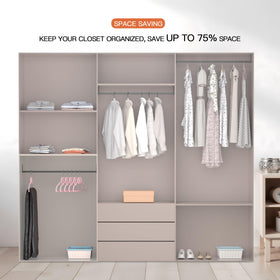 MLKJHHI pink kid hangers reduce closet clutter and promote tidy dressing
