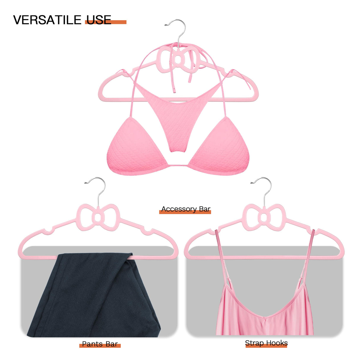 MLKJHHI slim-profile hangers maximize closet space for growing wardrobes