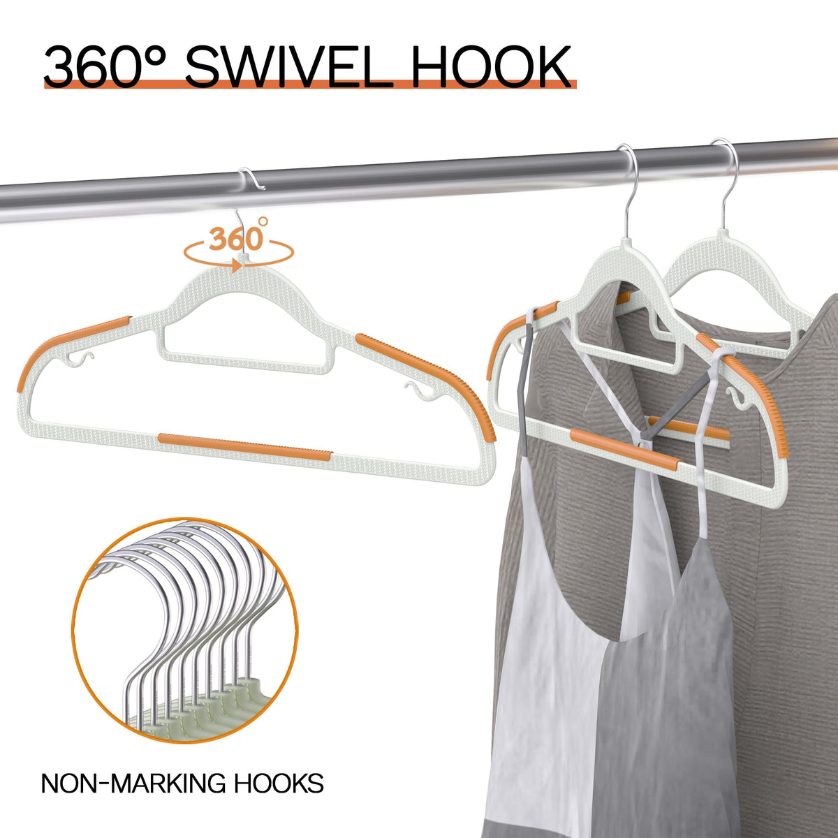 MLKJHHI snag-free edges prevent garment snags during handling.
