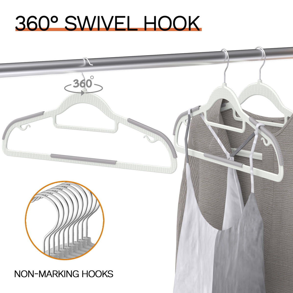 MLKJHHI spacemax ultra-thin design saves closet space