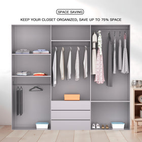 MLKJHHI compact design ideal for travel and small closets.