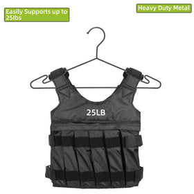 MLMD Lux compact profile hangers fit in tight closet spaces