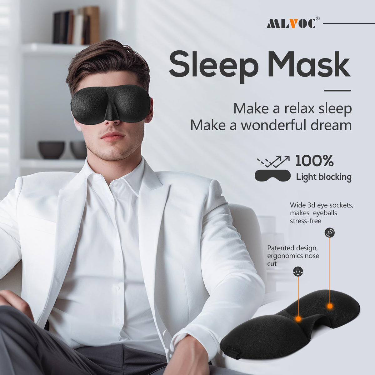 MLVOC home-use versatility supports neck comfort during TV time and reading.