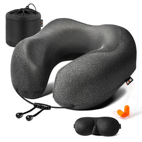 MLVOC neck pillow memory foam offers targeted support for comfortable plane travel.
