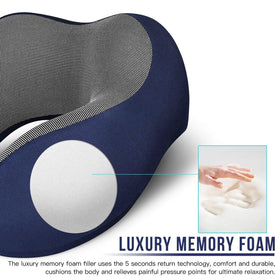 MLVOC travel kit blue with eye mask and earplugs for rest